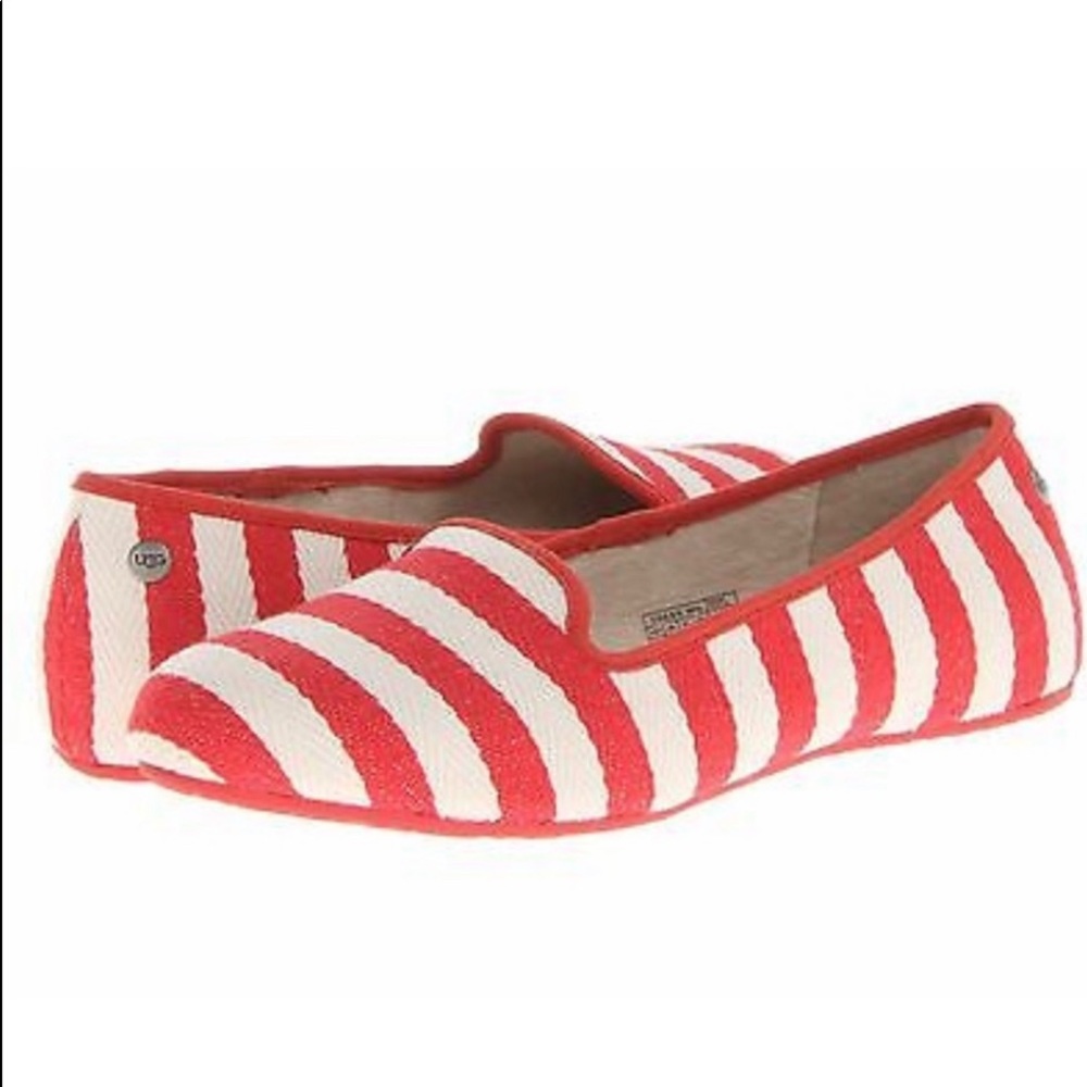 UGG® Alloway Stripe slip on flats size 11